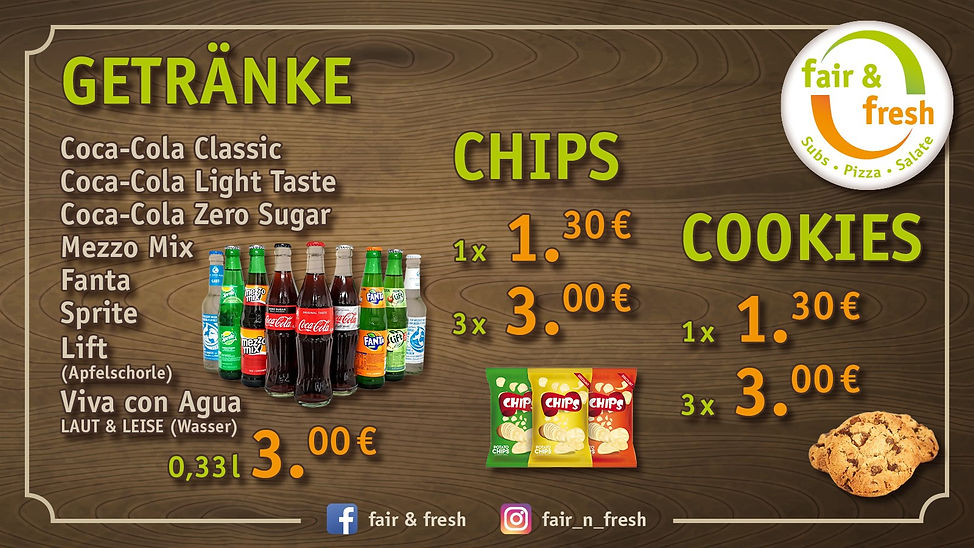 Getränke & Snacks Meinewebsite